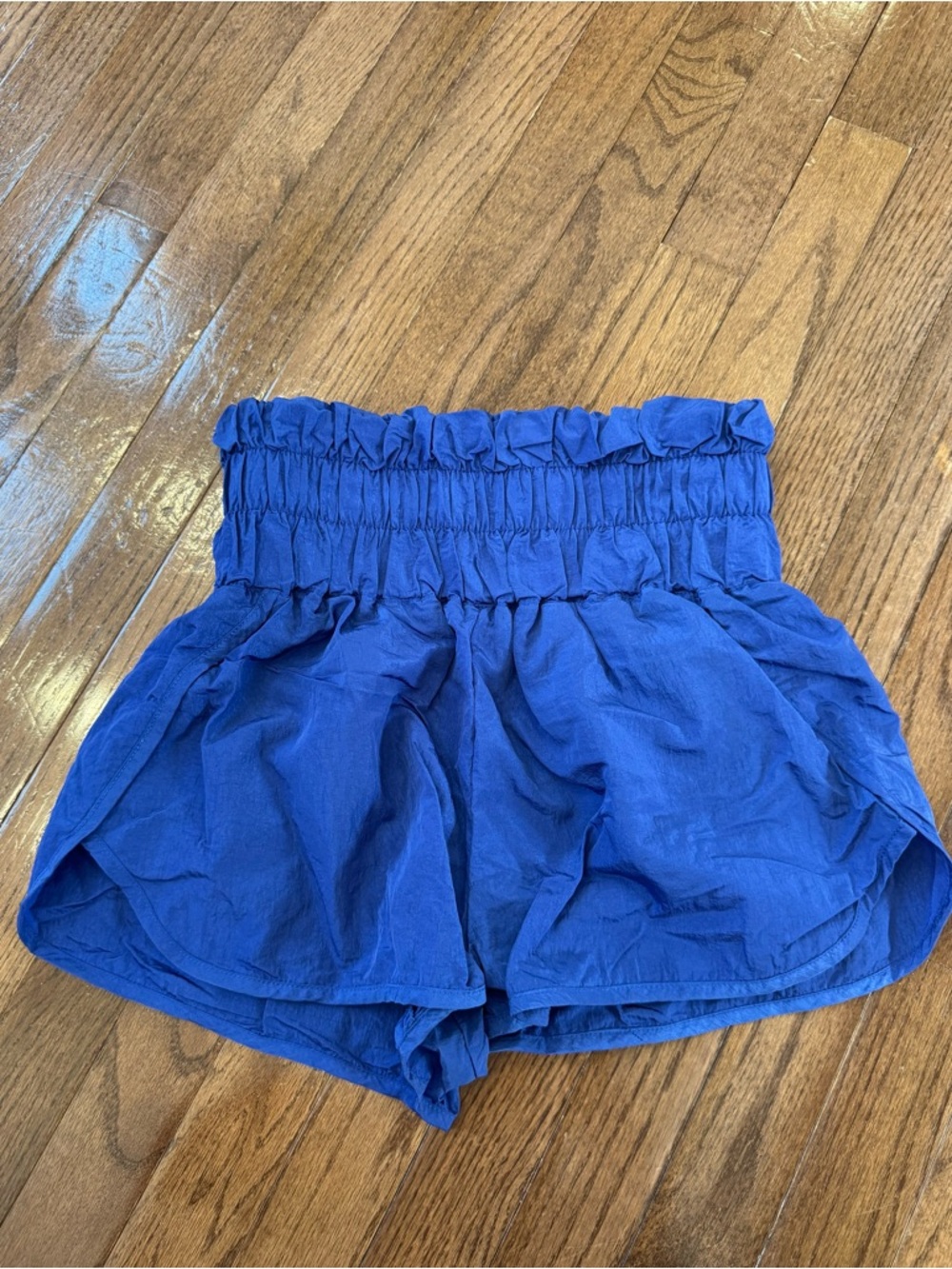 NEW Bright Royal Blue High-Waist Athletic Shorts